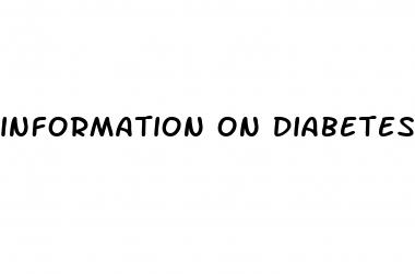 information on diabetes