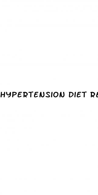 hypertension diet recommendations