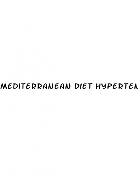 mediterranean diet hypertension