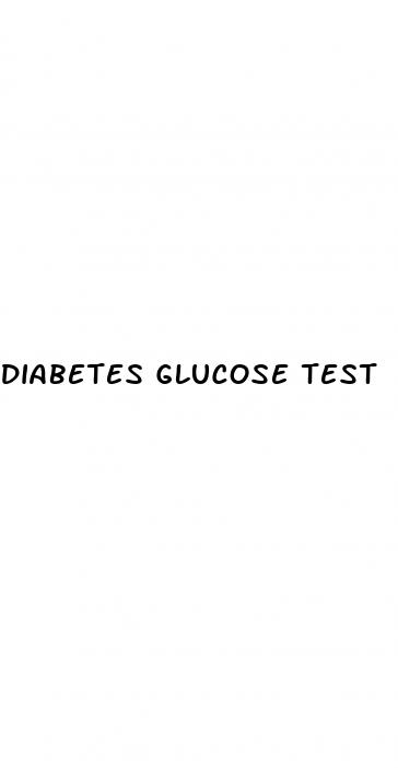 diabetes glucose test