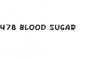 478 blood sugar