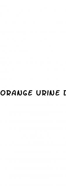 orange urine diabetes