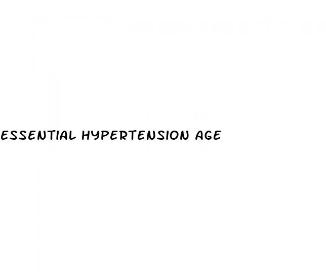essential hypertension age