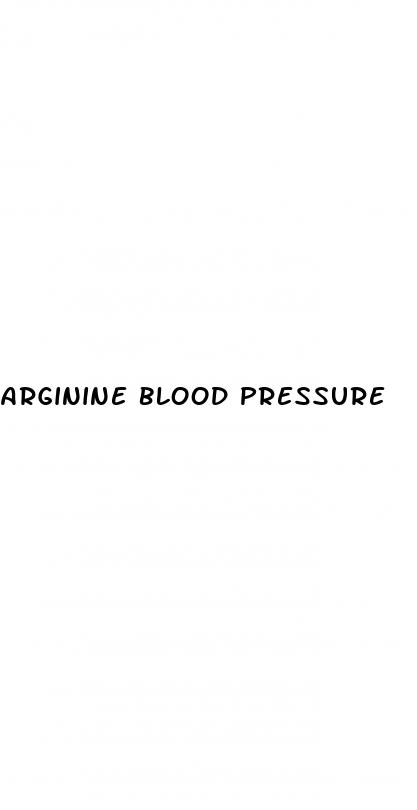 arginine blood pressure