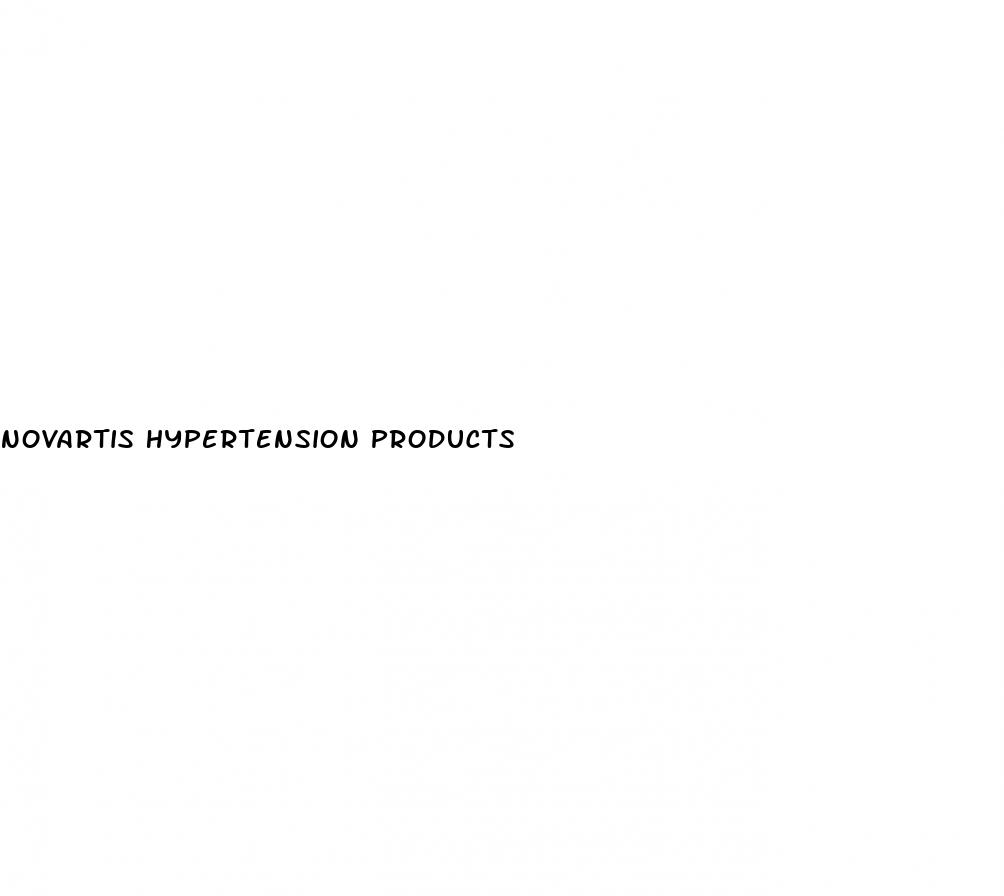 novartis hypertension products