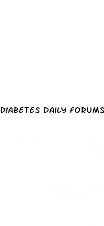 diabetes daily forums