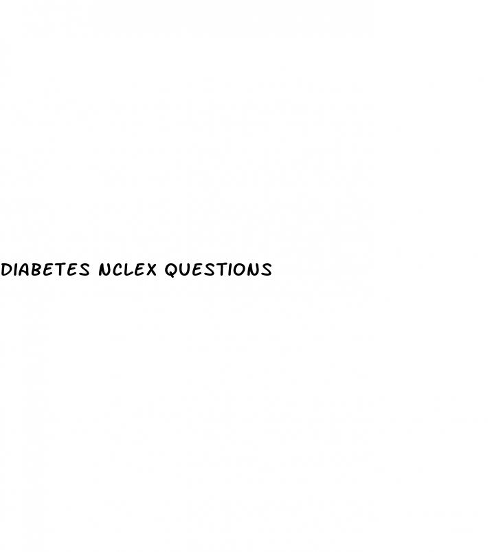 diabetes nclex questions