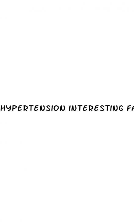 hypertension interesting facts