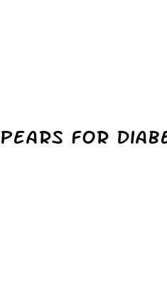pears for diabetes