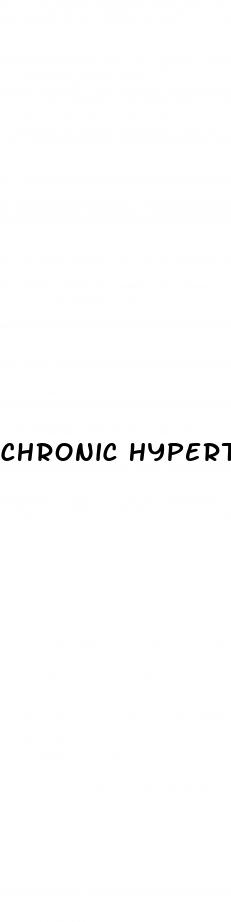 chronic hypertension diagnosis